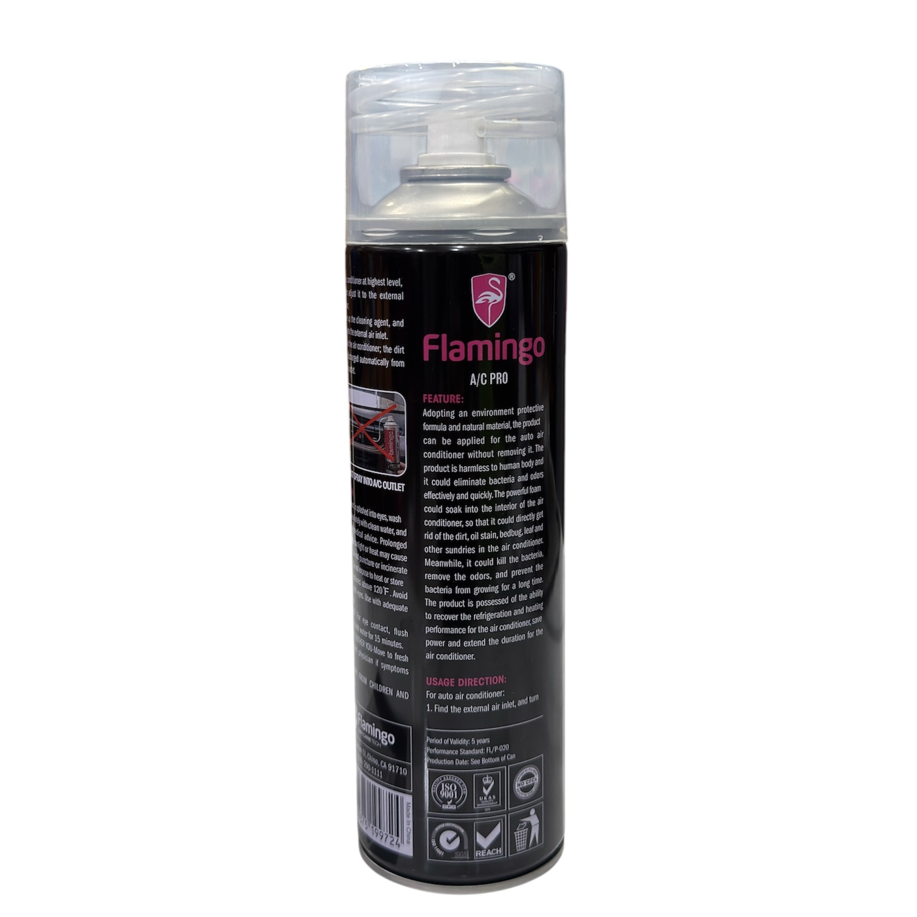 Premium Flamingo A/C Pro (Car AC Cleaner 500 ml) in Bangladesh - Image 2