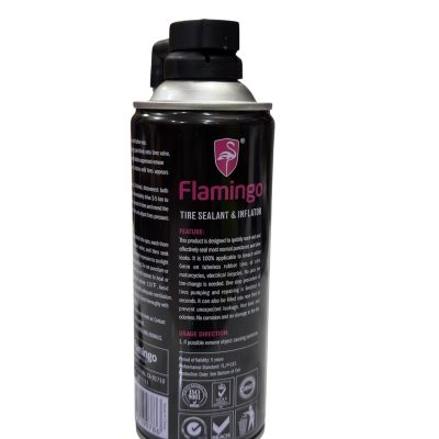 Premium Flamingo Instant Tire Sealant & Inflator (450 ml) in Bangladesh